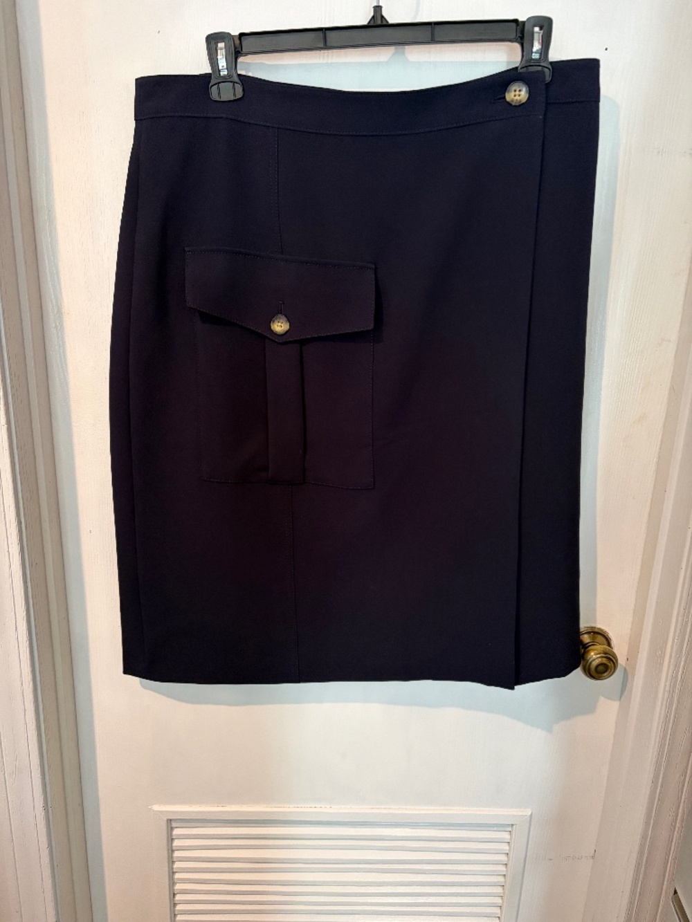 Banana FRepublic Navy Blue Wrap Skirt